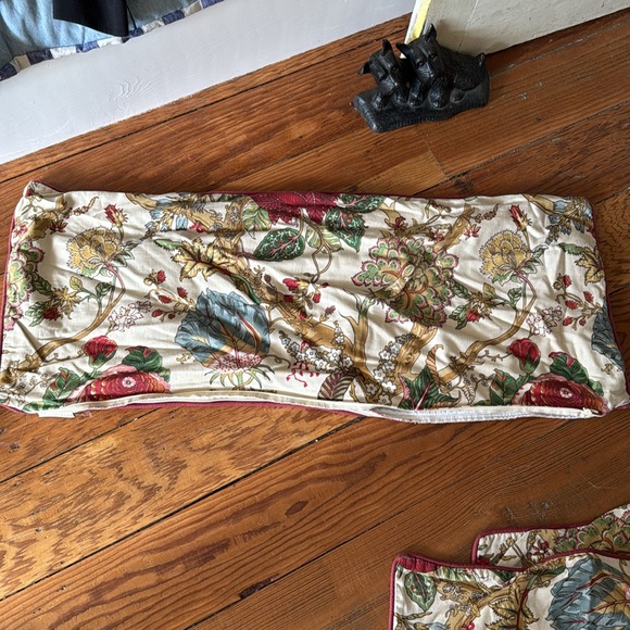 Pottery Barn Wells Palampore Linen/Cotton Duvet Cover Ivory King 2007 5 pillow - Picture 11 of 11